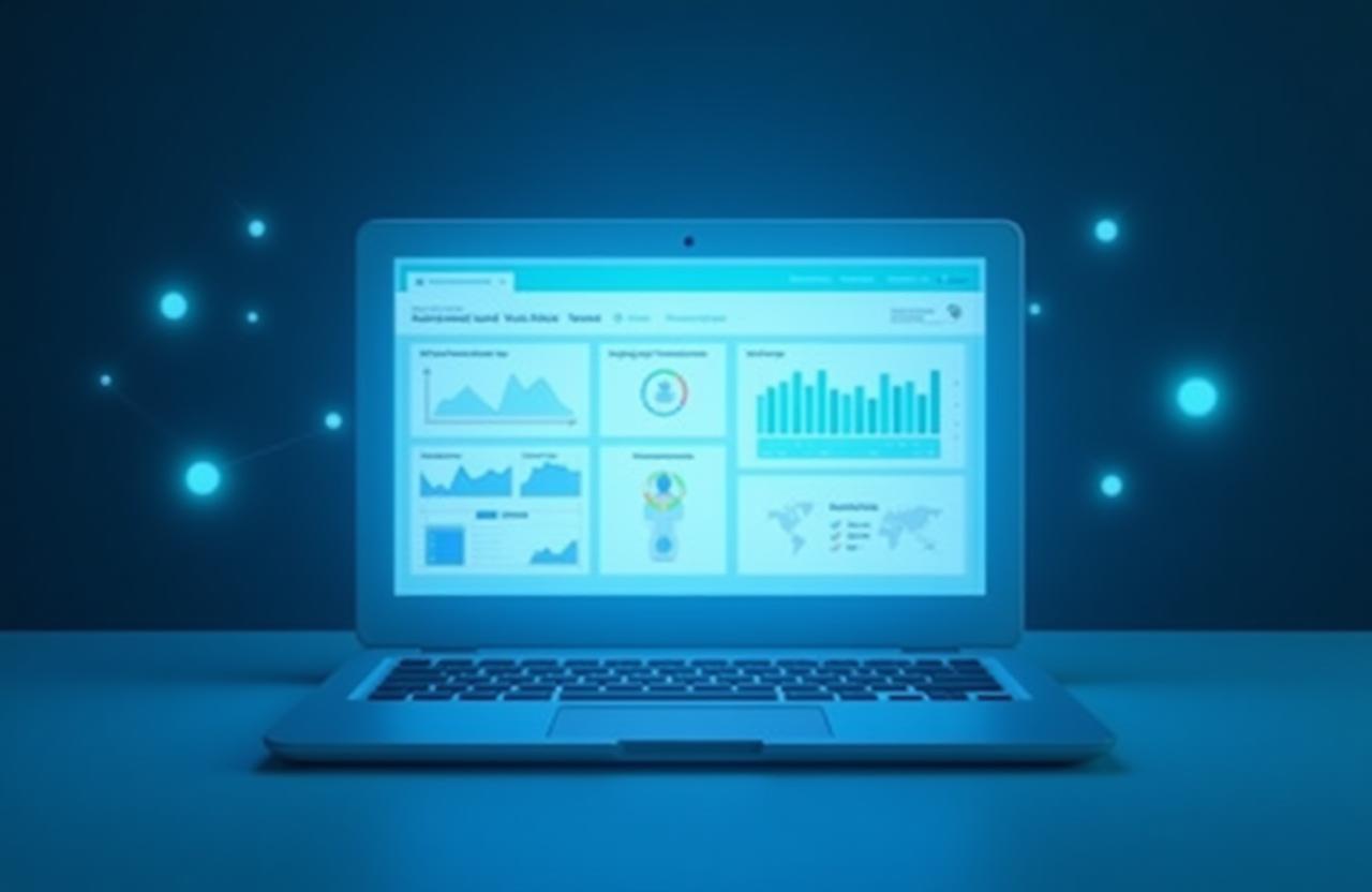 Dashboard telemedyczny Zdrowaplanetaa wyświetlony na laptopie